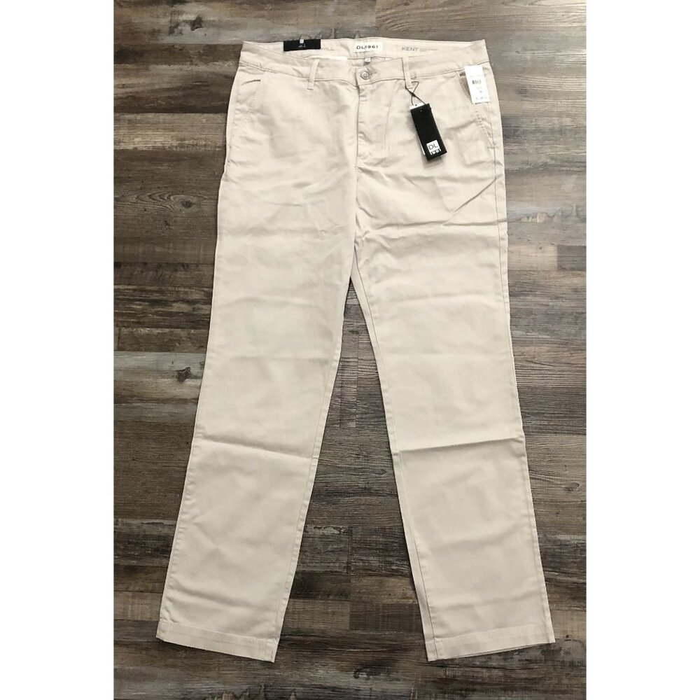 KENT Mens 38x35 Beige XTwill Casual Straight Chino Pants New $168 Tags